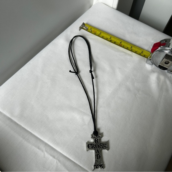Bon Jovi Cross Roads Tour Merchandise Pewter Adjustable Necklace Collectable - Picture 6 of 7